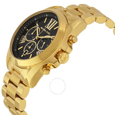 michael kors gold and black dial watch womens|Michael Kors diamond watch women's.